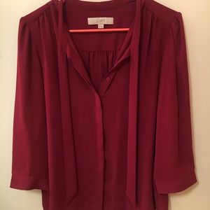 Maroon/Magenta Blouse
